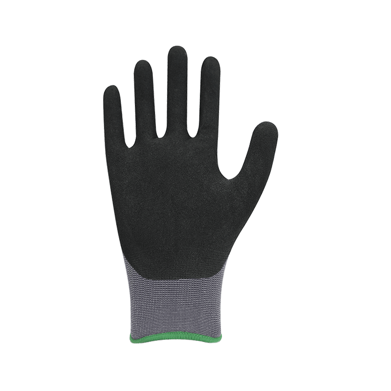 15G nylon/spandex vložka s pískově nitrilovým povlakem