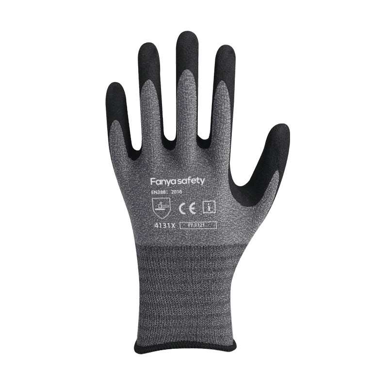 15G nylon/spandex vložka s pískově nitrilovým povlakem