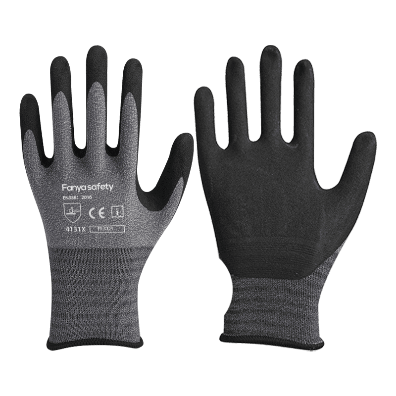 15G nylon/spandex vložka s pískově nitrilovým povlakem