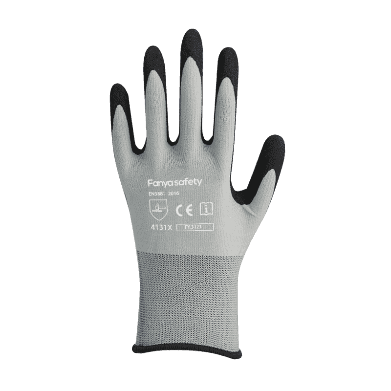 15G nylon/spandex vložka s pískově nitrilovým povlakem