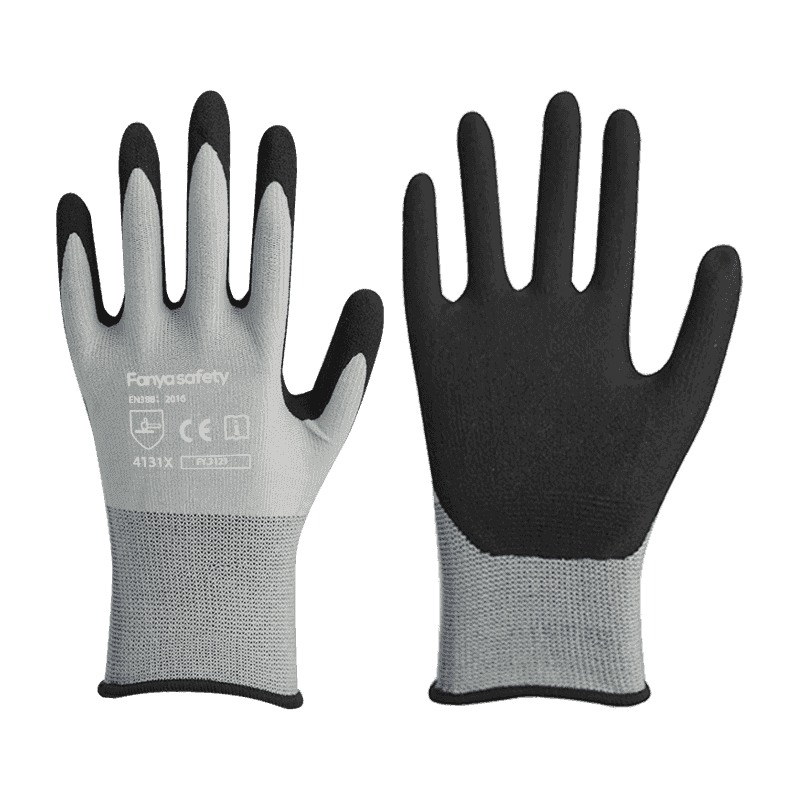 15G nylon/spandex vložka s pískově nitrilovým povlakem