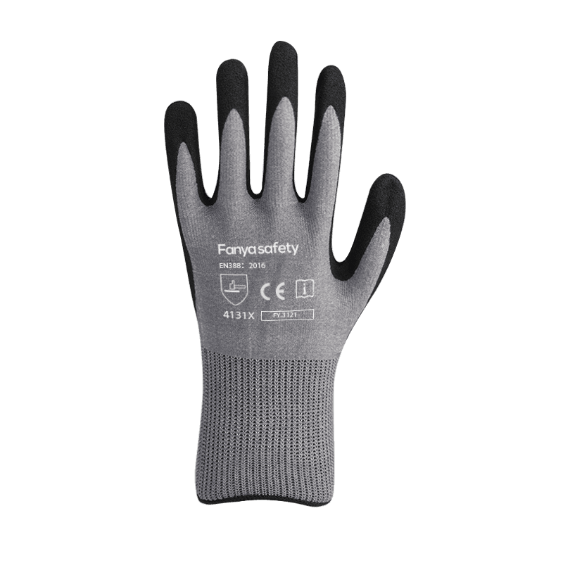 15G nylon/spandex vložka s pískově nitrilovým povlakem