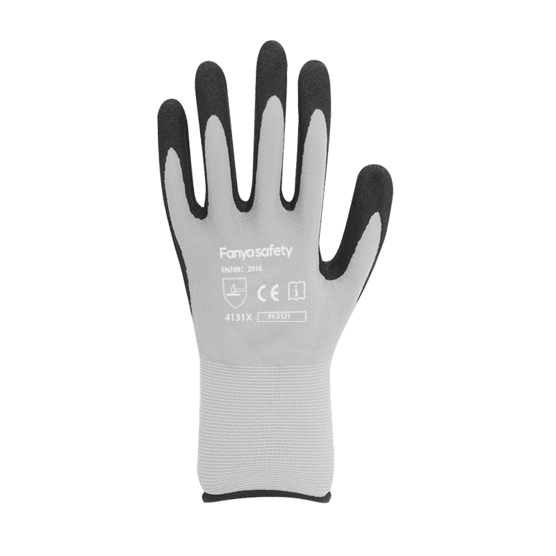 15G nylon/spandex vložka s pískově nitrilovým povlakem