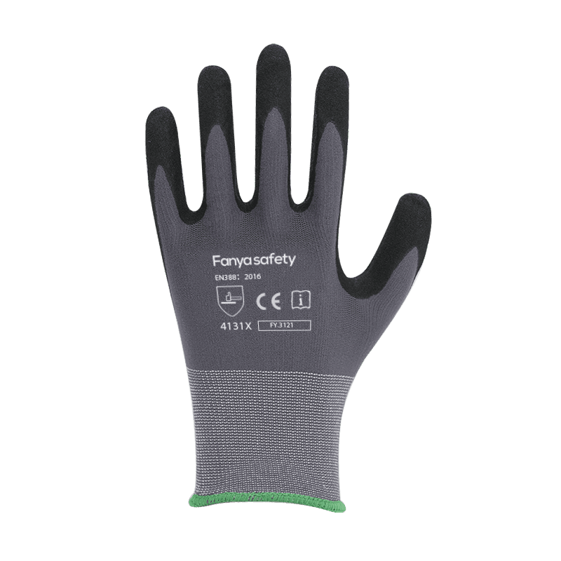 15G nylon/spandex vložka s pískově nitrilovým povlakem