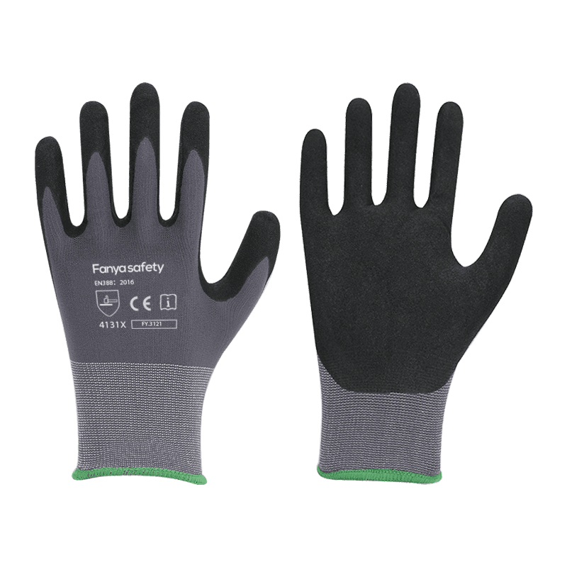 15G nylon/spandex vložka s pískově nitrilovým povlakem